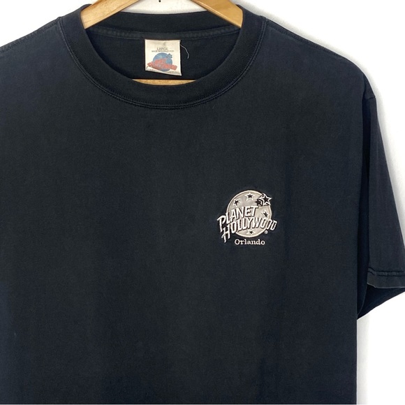 Vintage Other - Vintage 1991 Planet Hollywood Orlando Black Short Sleeve T Shirt Made In USA L